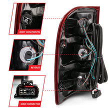 Load image into Gallery viewer, Rear angle view of ANZO 311303 red and clear OE replacement taillight for 2007-2013 Chevrolet Silverado