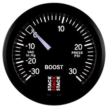 Load image into Gallery viewer, AutoMeter 52mm Mechanical Boost Gauge Black Face
