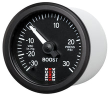 Load image into Gallery viewer, AutoMeter Mechanical Boost Gauge Side Profile