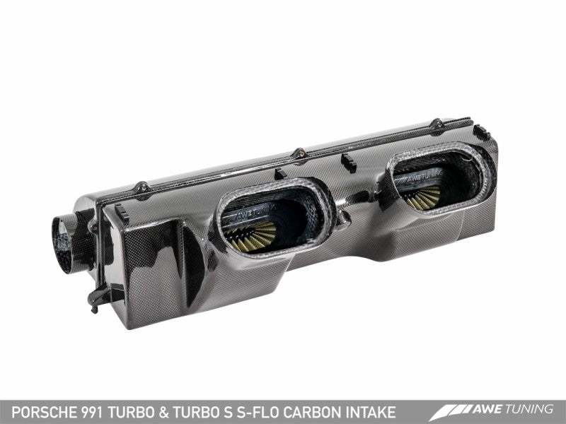 AWE Tuning Porsche 991 (991.2) Turbo and Turbo S S-FLO Carbon Intake - Black Ops Auto Works