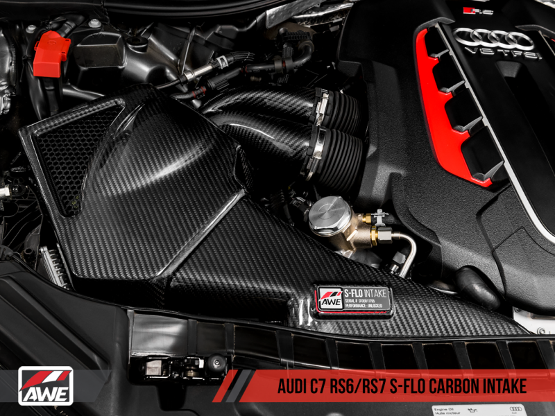 AWE Tuning Audi C7 RS6 / RS7 4.0T S-FLO Carbon Intake V2 - Black Ops Auto Works
