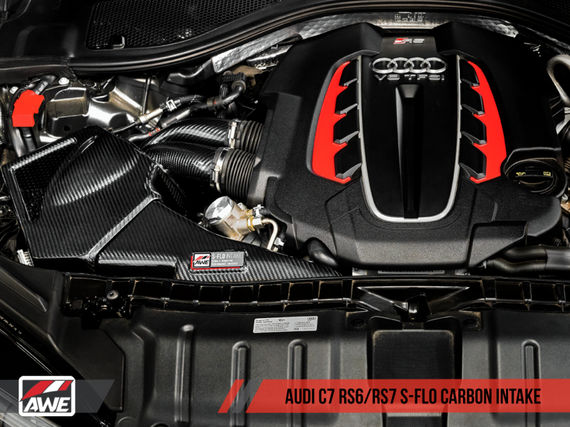AWE Tuning Audi C7 RS6 / RS7 4.0T S-FLO Carbon Intake V2 - Black Ops Auto Works