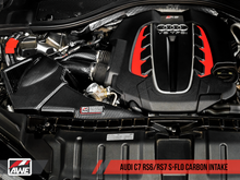 Load image into Gallery viewer, AWE Tuning Audi C7 RS6 / RS7 4.0T S-FLO Carbon Intake V2 - Black Ops Auto Works