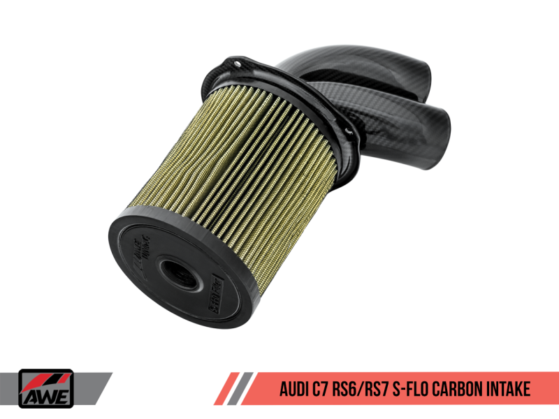 AWE Tuning Audi C7 RS6 / RS7 4.0T S-FLO Carbon Intake V2 - Black Ops Auto Works