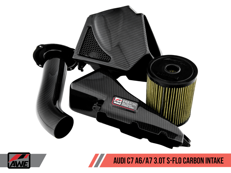 AWE Tuning Audi C7 A6 / A7 3.0T S-FLO Carbon Intake V2 - Black Ops Auto Works