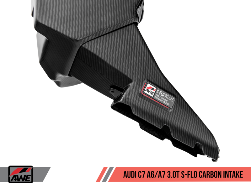 AWE Tuning Audi C7 A6 / A7 3.0T S-FLO Carbon Intake V2 - Black Ops Auto Works