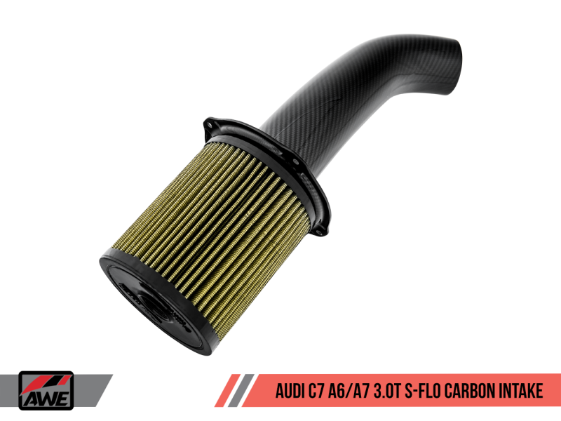 AWE Tuning Audi C7 A6 / A7 3.0T S-FLO Carbon Intake V2 - Black Ops Auto Works