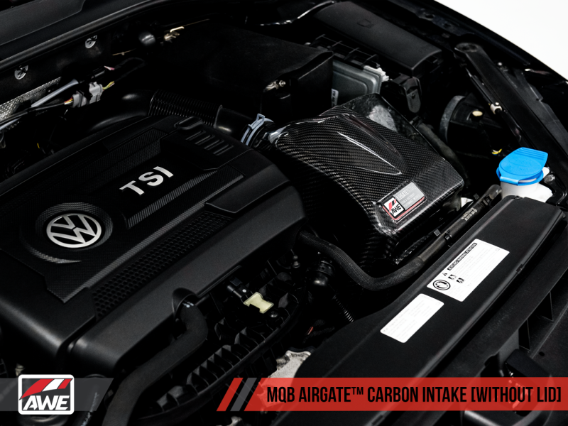 AWE Tuning Audi / Volkswagen MQB 1.8T/2.0T/Golf R Carbon Fiber AirGate Intake w/ Lid - Black Ops Auto Works