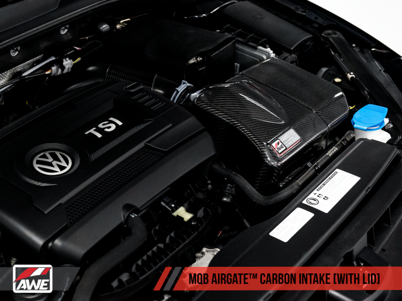 AWE Tuning Audi / Volkswagen MQB 1.8T/2.0T/Golf R Carbon Fiber AirGate Intake w/ Lid - Black Ops Auto Works