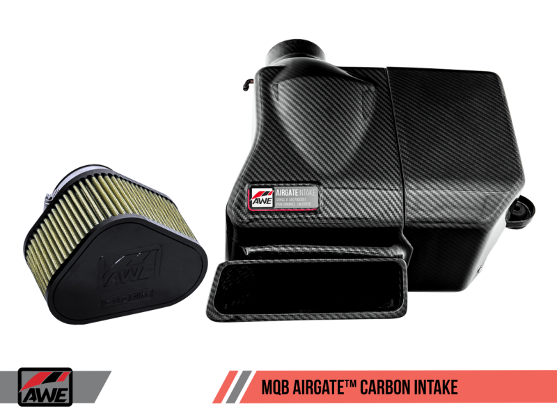 AWE Tuning Audi / Volkswagen MQB 1.8T/2.0T/Golf R Carbon Fiber AirGate Intake w/ Lid - Black Ops Auto Works