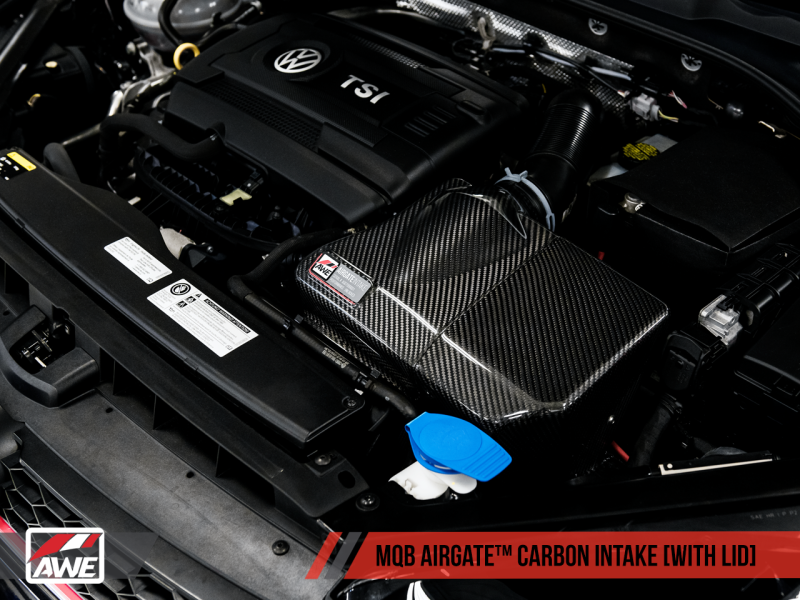 AWE Tuning Audi / Volkswagen MQB 1.8T/2.0T/Golf R Carbon Fiber AirGate Intake w/ Lid - Black Ops Auto Works