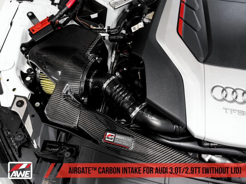 AWE Tuning Audi B9/B9.5 S4/S5/RS5 3.0T Carbon Fiber AirGate Intake w/ Lid - Black Ops Auto Works