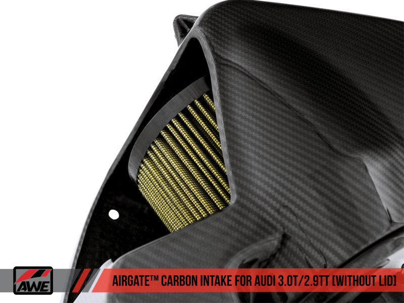 AWE Tuning Audi B9/B9.5 S4/S5/RS5 3.0T Carbon Fiber AirGate Intake w/ Lid - Black Ops Auto Works