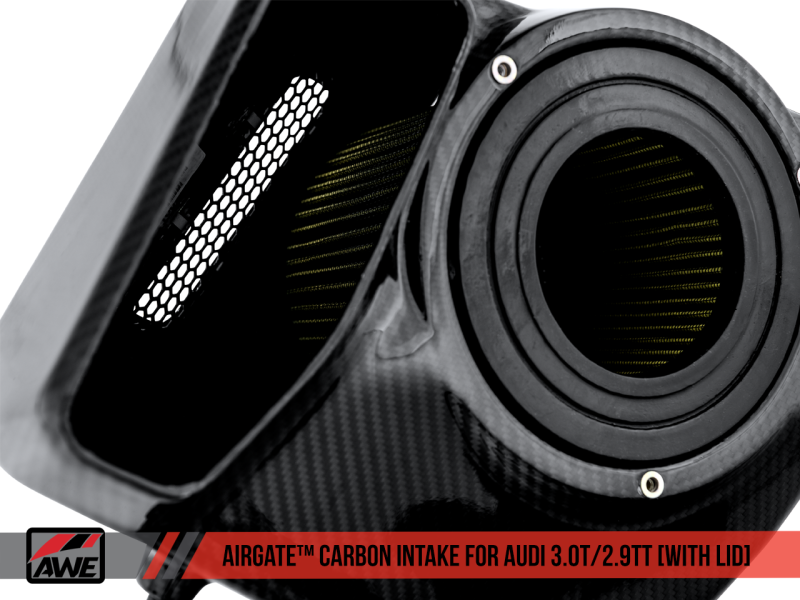 AWE Tuning Audi B9/B9.5 S4/S5/RS5 3.0T Carbon Fiber AirGate Intake w/ Lid - Black Ops Auto Works
