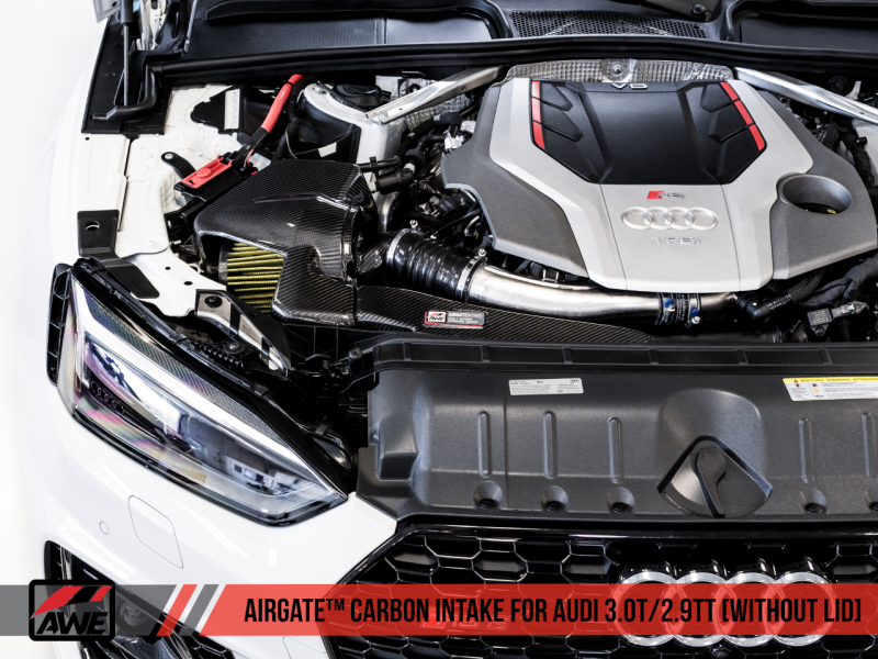 AWE Tuning Audi B9/B9.5 S4/S5/RS5 3.0T Carbon Fiber AirGate Intake w/ Lid - Black Ops Auto Works