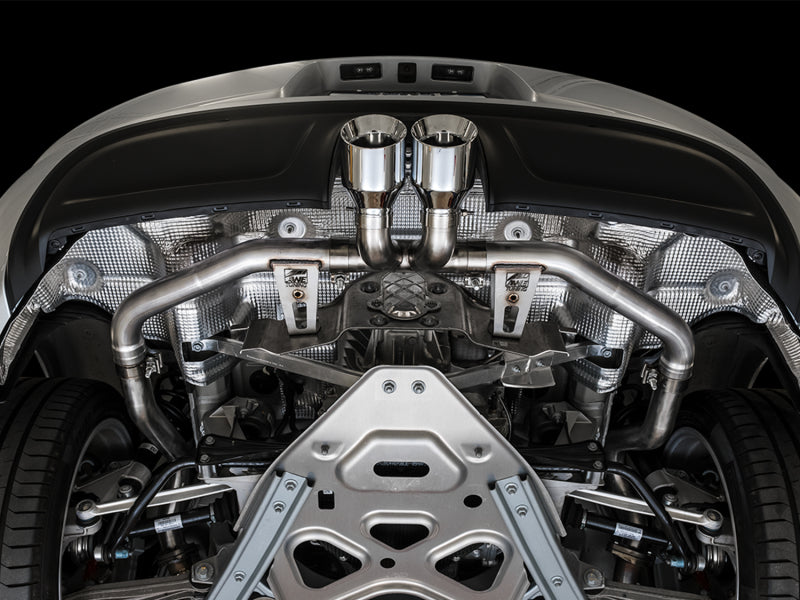 AWE Tuning Porsche 718 Boxster / Cayman Track Edition Exhaust - Chrome Silver Tips-Catback-AWE Tuning