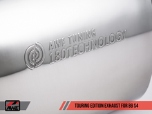 Load image into Gallery viewer, AWE Tuning Audi B9 S4 Touring Edition Exhaust - Non-Resonated (Black 102mm Tips) - Black Ops Auto Works