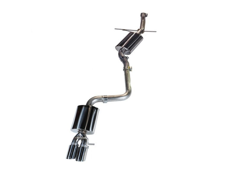 AWE Tuning Audi B8 A5 2.0T Touring Edition Single Outlet Exhaust - Diamond Black Tips - Black Ops Auto Works