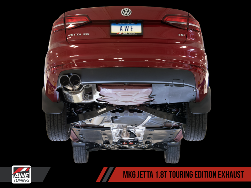 AWE Tuning Mk6 GLI 2.0T - Mk6 Jetta 1.8T Touring Edition Exhaust - Diamond Black Tips - Black Ops Auto Works
