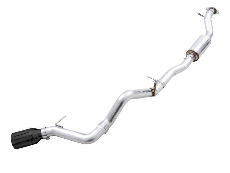 AWE Tuning 2021+ Ford Bronco 0FG Single Rear Exit Exhaust w/Diamond Black Tip & Bash Guard - Black Ops Auto Works