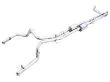 Load image into Gallery viewer, AWE Tuning 22-23 GMC Sierra 1500 AT4X 6.2L 0FG Catback Split Dual (Flat Bumper) - Bashguard(No Tips) - Black Ops Auto Works