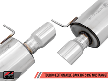 Load image into Gallery viewer, AWE Tuning S197 Mustang GT Axle-back Exhaust - Touring Edition (Chrome Silver Tips) - Black Ops Auto Works
