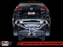 Load image into Gallery viewer, AWE Tuning VW MK7 Golf Alltrack/Sportwagen 4Motion Touring Edition Exhaust - Polished Silver Tips - Black Ops Auto Works