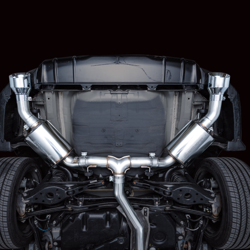 AWE Tuning 22+ Honda Civic Si/Acura Integra Touring Edition Catback Exhaust - Dual Chrome Silver Tip-Catback-AWE Tuning-810098809672-