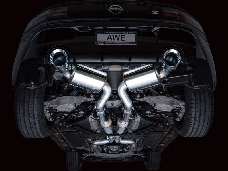 AWE 2023 Nissan Z RZ34 RWD Touring Edition Catback Exhaust System w/ Chrome Silver Tips-Catback-AWE Tuning-810098809863-