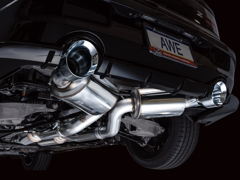 AWE 2023 Nissan Z RZ34 RWD Touring Edition Catback Exhaust System w/ Chrome Silver Tips-Catback-AWE Tuning-810098809863-