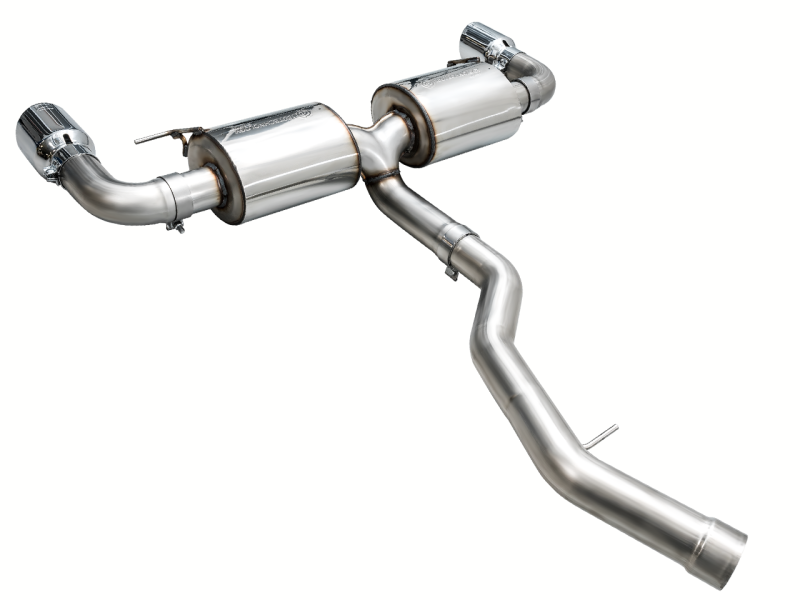 AWE 19-23 BMW 330i / 21-23 BMW 430i Base G2X Touring Axle Back Exhaust - Chrome Silver - Black Ops Auto Works