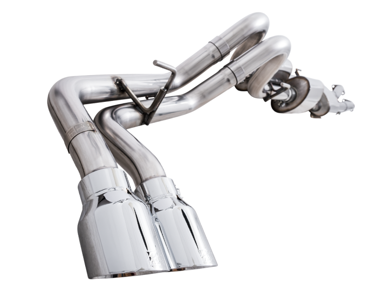 AWE 16-22 Toyota Tacoma 0FG Catback Exhaust w/ BashGuard - Dual Chrome Silver Tips - Black Ops Auto Works