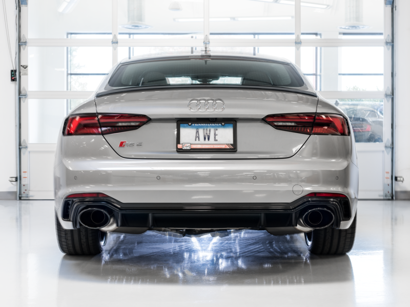 AWE Tuning Audi B9 RS5 Touring Edition Exhaust - w/ Diamond Black RS Tips - Black Ops Auto Works