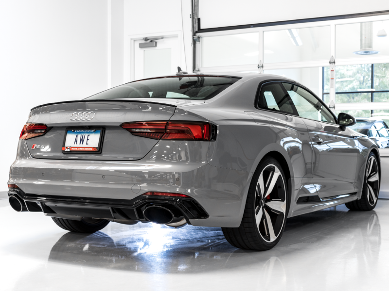 AWE Tuning Audi B9 RS5 Touring Edition Exhaust - w/ Diamond Black RS Tips - Black Ops Auto Works