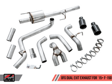Load image into Gallery viewer, AWE Tuning 2015+ Ford F-150 0FG Dual Exit Performance Exhaust System w/5in Diamond Black Tips - Black Ops Auto Works