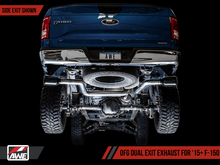 Load image into Gallery viewer, AWE Tuning 2015+ Ford F-150 0FG Dual Exit Performance Exhaust System w/5in Diamond Black Tips - Black Ops Auto Works