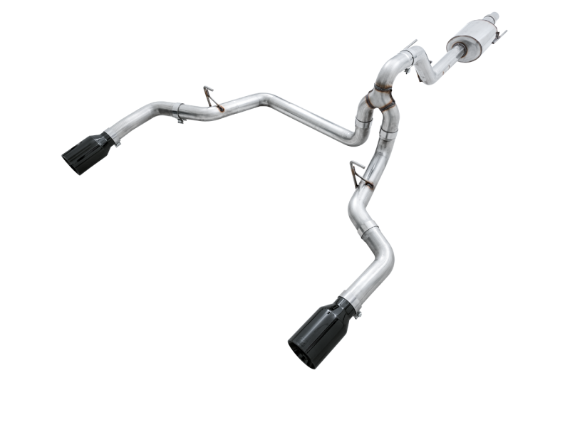 AWE Tuning 2015+ Ford F-150 0FG Dual Exit Performance Exhaust System w/5in Diamond Black Tips - Black Ops Auto Works