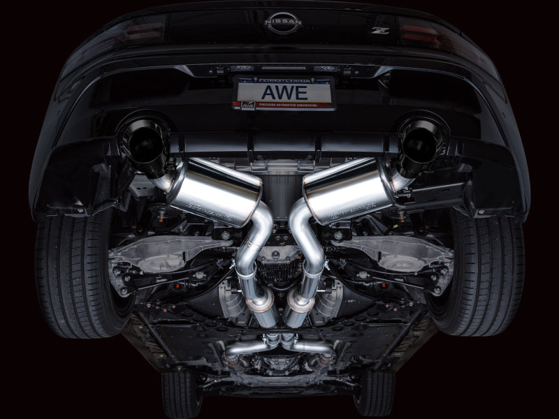 AWE 2023 Nissan Z RZ34 RWD Touring Edition Catback Exhaust System w/ Diamond Black Tips-Catback-AWE Tuning-810098809870-