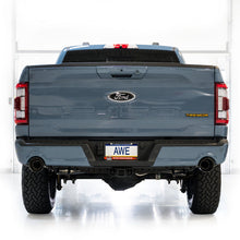 Load image into Gallery viewer, AWE Tuning 2021+ Ford F-150 Tremor (w/ Bumper Cutouts) 0FG Resonated Catback - Diamond Black Tips-Catback-AWE Tuning-810098809924-