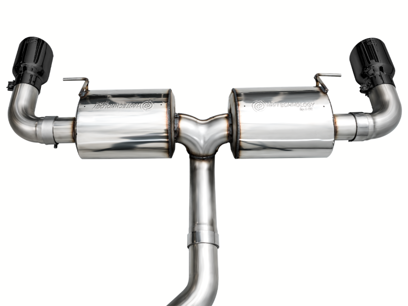 AWE 19-23 BMW 330i / 21-23 BMW 430i Base G2X Touring Axle Back Exhaust - Diamond Black - Black Ops Auto Works