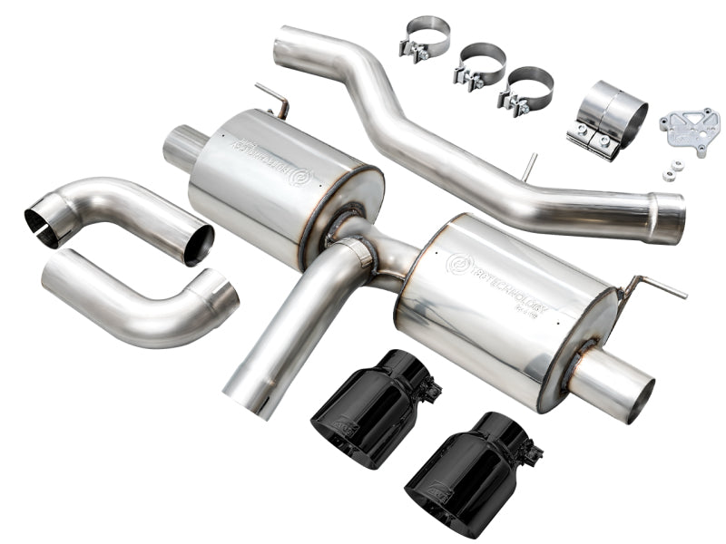AWE 19-23 BMW 330i / 21-23 BMW 430i Base G2X Touring Axle Back Exhaust - Diamond Black - Black Ops Auto Works