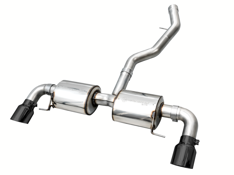 AWE 19-23 BMW 330i / 21-23 BMW 430i Base G2X Touring Axle Back Exhaust - Diamond Black - Black Ops Auto Works