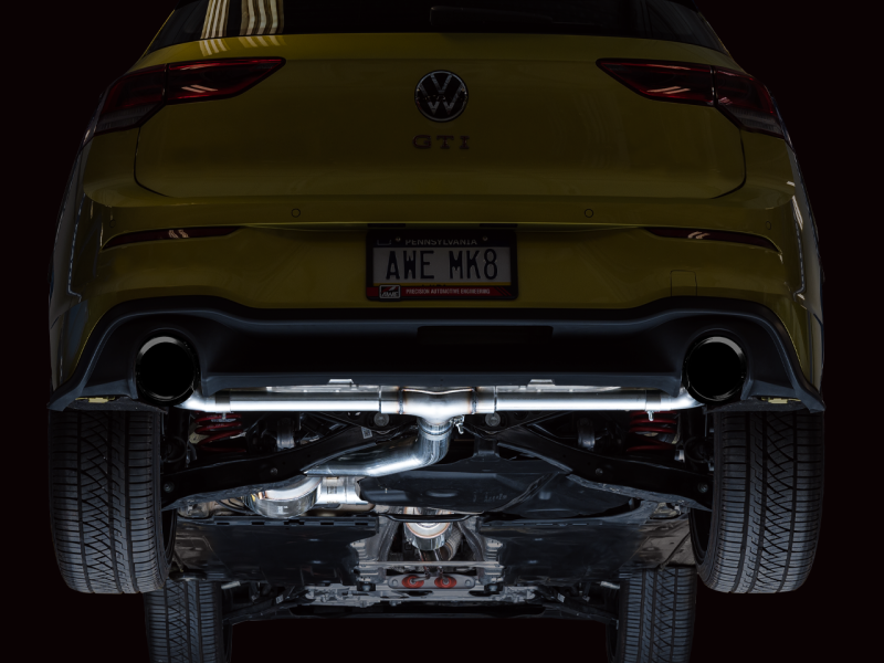 AWE 2022 VW GTI MK8 Touring Edition Exhaust - Diamond Black Tips - Black Ops Auto Works