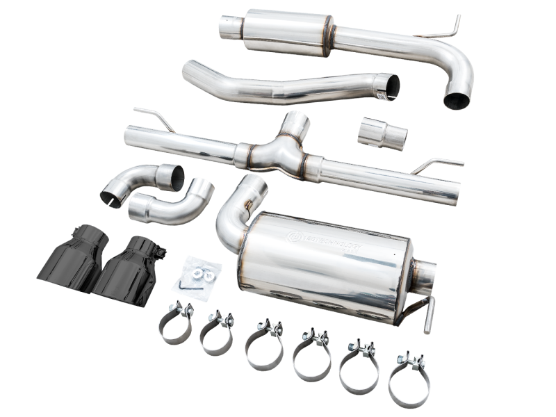 AWE 2022 VW GTI MK8 Touring Edition Exhaust - Diamond Black Tips - Black Ops Auto Works