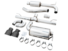 Load image into Gallery viewer, AWE 2022 VW GTI MK8 Touring Edition Exhaust - Diamond Black Tips - Black Ops Auto Works