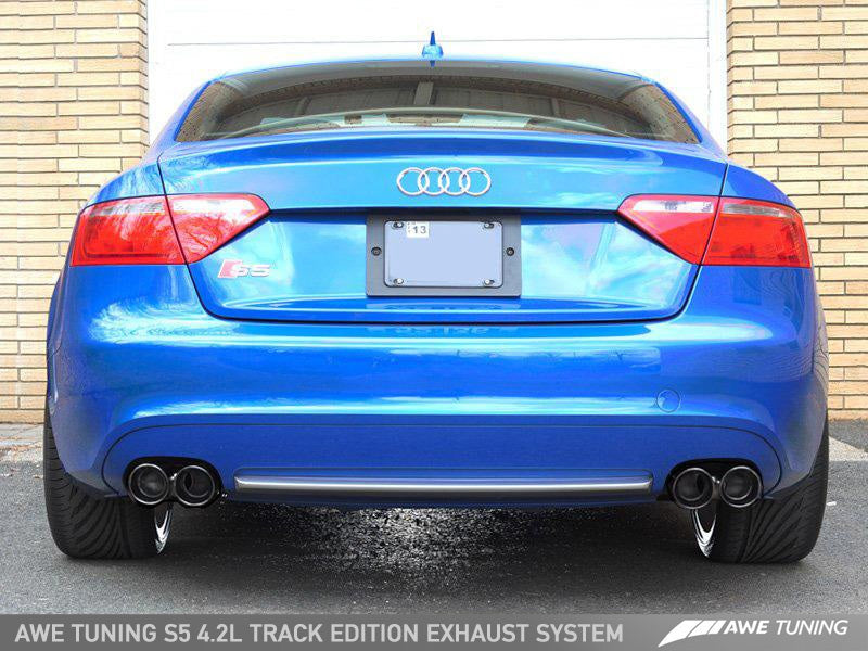 AWE Tuning Audi B8 S5 4.2L Touring Edition Exhaust System - Diamond Black Tips - Black Ops Auto Works