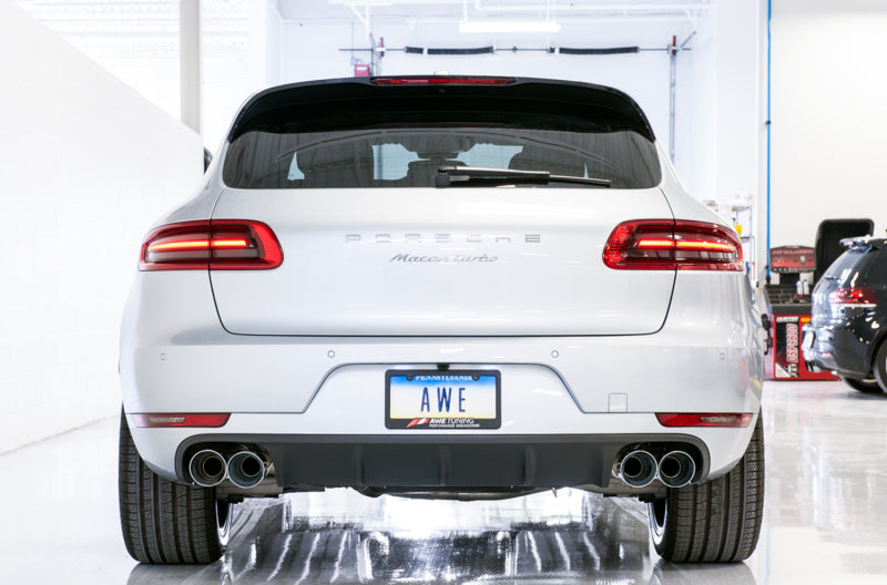 AWE Tuning Porsche Macan Touring Edition Exhaust System - Chrome Silver 102mm Tips-Catback-AWE Tuning