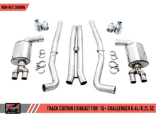 Load image into Gallery viewer, AWE Tuning 2015+ Dodge Challenger 6.4L/6.2L SC Track Edition Exhaust - Quad Chrome Silver Tips - Black Ops Auto Works