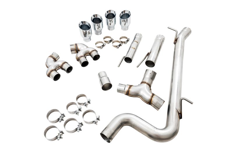 AWE Tuning MK7.5 Golf R Track Edition Exhaust w/Chrome Silver Tips 102mm - Black Ops Auto Works