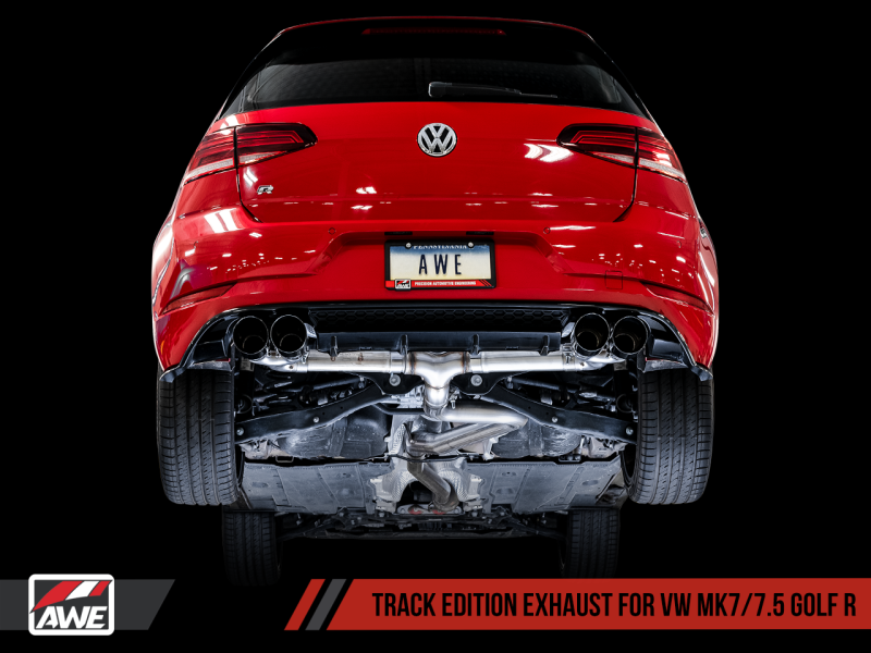 AWE Tuning MK7.5 Golf R Track Edition Exhaust w/Chrome Silver Tips 102mm - Black Ops Auto Works